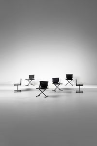 SCARPA AFRA (1937 -2011) & TOBIA (n. 1935) - Sei sedie Bisante S1 per Goppion