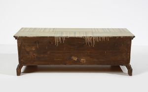 WENTER MARINI GIORGIO (1890 - 1973) : Cassapanca in legno dipinto con riferimenti alla citt� di Parma  - Asta DESIGN E ARTI DECORATIVE DEL NOVECENTO Tradizionale - Associazione Nazionale - Case d'Asta italiane