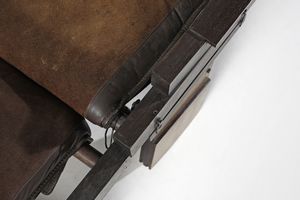 FIORI BEPI : Poltrona  May Jhon 161 con poggiapiedi per Bernini  - Asta DESIGN E ARTI DECORATIVE DEL NOVECENTO Tradizionale - Associazione Nazionale - Case d'Asta italiane