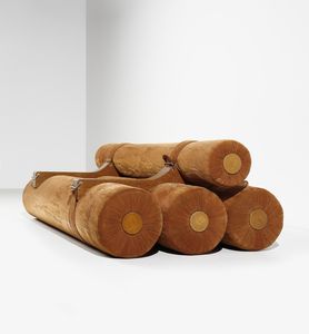 PIAZZESI ADRIANO (1923 - 2009) : Divano Kontiki per 3D  - Asta DESIGN E ARTI DECORATIVE DEL NOVECENTO Tradizionale - Associazione Nazionale - Case d'Asta italiane