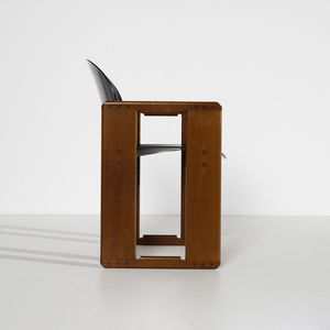 SCARPA AFRA (1937 -2011) & TOBIA (n. 1935) : Sei sedie Dialogo per B&B  - Asta DESIGN E ARTI DECORATIVE DEL NOVECENTO Tradizionale - Associazione Nazionale - Case d'Asta italiane