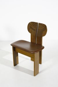 SCARPA AFRA (1937 -2011) & TOBIA (n. 1935) : Sei sedie Africa, serie Artona per Maxalto  - Asta DESIGN E ARTI DECORATIVE DEL NOVECENTO Tradizionale - Associazione Nazionale - Case d'Asta italiane