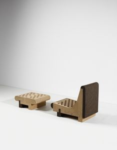 CAPPELLO FABIEN (n. 1984) : Poltrona con poggiapiedi  - Asta DESIGN E ARTI DECORATIVE DEL NOVECENTO Tradizionale - Associazione Nazionale - Case d'Asta italiane