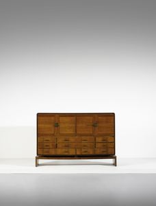 BUFFA PAOLO (1903 - 1970) : Mobile contenitore eseguito da Mos Turri  - Asta DESIGN E ARTI DECORATIVE DEL NOVECENTO Tradizionale - Associazione Nazionale - Case d'Asta italiane