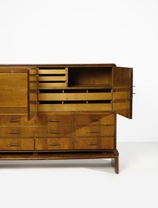 BUFFA PAOLO (1903 - 1970) : Mobile contenitore eseguito da Mos Turri  - Asta DESIGN E ARTI DECORATIVE DEL NOVECENTO Tradizionale - Associazione Nazionale - Case d'Asta italiane