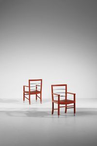 PIACENTINI MARCELLO (1881 - 1960) - attribuito. Coppia di poltrone