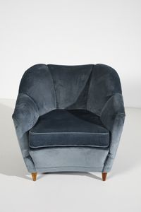 PONTI GIO (1891 - 1979) : Coppia di poltrone per Cassina  - Asta DESIGN E ARTI DECORATIVE DEL NOVECENTO Tradizionale - Associazione Nazionale - Case d'Asta italiane