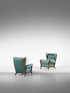 BUFFA PAOLO (1903 - 1970) - Coppia di poltrone per Figli di Amedeo Cassina