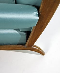 BUFFA PAOLO (1903 - 1970) : Coppia di poltrone per Figli di Amedeo Cassina  - Asta DESIGN E ARTI DECORATIVE DEL NOVECENTO Tradizionale - Associazione Nazionale - Case d'Asta italiane