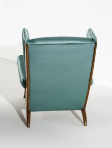 BUFFA PAOLO (1903 - 1970) : Coppia di poltrone per Figli di Amedeo Cassina  - Asta DESIGN E ARTI DECORATIVE DEL NOVECENTO Tradizionale - Associazione Nazionale - Case d'Asta italiane