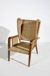 ALBINI FRANCO (1905 - 1977) : Coppia di poltrone  - Asta DESIGN E ARTI DECORATIVE DEL NOVECENTO Tradizionale - Associazione Nazionale - Case d'Asta italiane