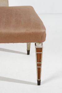 BUSIRI VICI ANDREA (1903 - 1989) : Divanetto da ingresso  - Asta DESIGN E ARTI DECORATIVE DEL NOVECENTO Tradizionale - Associazione Nazionale - Case d'Asta italiane