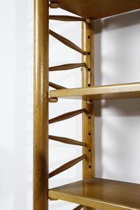 NORDIO UMBERTO (1891 - 1971) : Libreria eseguita da Ebanisteria Florit  - Asta DESIGN E ARTI DECORATIVE DEL NOVECENTO Tradizionale - Associazione Nazionale - Case d'Asta italiane