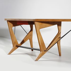 PALANTI GIANCARLO (1906 - 1977) : attribuito. Scrivania  - Asta DESIGN E ARTI DECORATIVE DEL NOVECENTO Tradizionale - Associazione Nazionale - Case d'Asta italiane