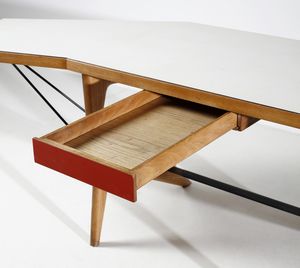 PALANTI GIANCARLO (1906 - 1977) : attribuito. Scrivania  - Asta DESIGN E ARTI DECORATIVE DEL NOVECENTO Tradizionale - Associazione Nazionale - Case d'Asta italiane