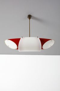 LELII ANGELO (1911 - 1979) : Lampada a sospensione per Arredoluce Monza  - Asta DESIGN E ARTI DECORATIVE DEL NOVECENTO Tradizionale - Associazione Nazionale - Case d'Asta italiane