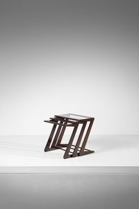 SCAPINELLI GIUSEPPE (1891 - 1982) : Tre tavolini da salotto  - Asta DESIGN E ARTI DECORATIVE DEL NOVECENTO Tradizionale - Associazione Nazionale - Case d'Asta italiane