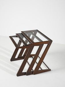 SCAPINELLI GIUSEPPE (1891 - 1982) : Tre tavolini da salotto  - Asta DESIGN E ARTI DECORATIVE DEL NOVECENTO Tradizionale - Associazione Nazionale - Case d'Asta italiane