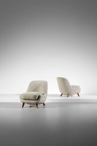 LASSEN FLEMMING (1902 - 1984) - attribuito. Coppia di poltrone