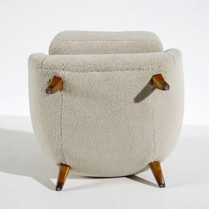 LASSEN FLEMMING (1902 - 1984) : attribuito. Coppia di poltrone  - Asta DESIGN E ARTI DECORATIVE DEL NOVECENTO Tradizionale - Associazione Nazionale - Case d'Asta italiane