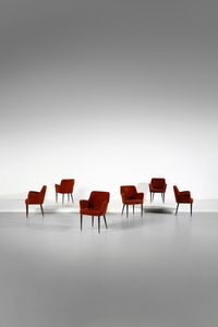 BORSANI OSVALDO (1911 - 1985) - Sei poltroncine per Arredamenti Borsani Varedo