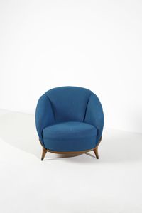 VERONESI GUGLIELMO (n. 1913) : Poltrona per ISA Bergamo  - Asta DESIGN E ARTI DECORATIVE DEL NOVECENTO Tradizionale - Associazione Nazionale - Case d'Asta italiane