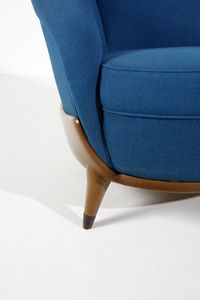 VERONESI GUGLIELMO (n. 1913) : Poltrona per ISA Bergamo  - Asta DESIGN E ARTI DECORATIVE DEL NOVECENTO Tradizionale - Associazione Nazionale - Case d'Asta italiane