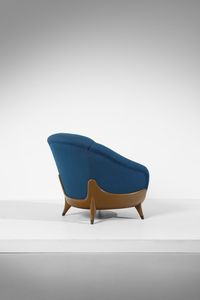 VERONESI GUGLIELMO (n. 1913) : Poltrona per ISA Bergamo  - Asta DESIGN E ARTI DECORATIVE DEL NOVECENTO Tradizionale - Associazione Nazionale - Case d'Asta italiane