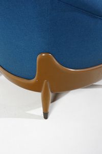 VERONESI GUGLIELMO (n. 1913) : Poltrona per ISA Bergamo  - Asta DESIGN E ARTI DECORATIVE DEL NOVECENTO Tradizionale - Associazione Nazionale - Case d'Asta italiane