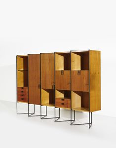 NAKAI TAICHIRO (n. 1954) : Libreria per Consorzio la Permanente Mobili  - Asta DESIGN E ARTI DECORATIVE DEL NOVECENTO Tradizionale - Associazione Nazionale - Case d'Asta italiane