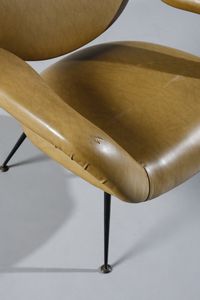 RINALDI GASTONE (1920 - 2006) : Coppia di poltrone Du55 per Rima  - Asta DESIGN E ARTI DECORATIVE DEL NOVECENTO Tradizionale - Associazione Nazionale - Case d'Asta italiane