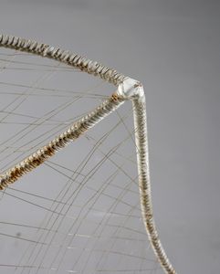 SERGIO CONTI, MARISA FORLANI & LUCIANO GRASSI : Poltrona scultura girevole String Chair-P8a per Emilio Paoli  - Asta DESIGN E ARTI DECORATIVE DEL NOVECENTO Tradizionale - Associazione Nazionale - Case d'Asta italiane