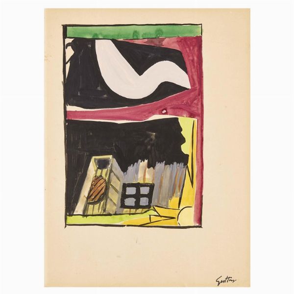 GUTTUSO RENATO : RENATO GUTTUSO  - Asta ASTA A TEMPO | ARTE MODERNA E CONTEMPORANEA - Associazione Nazionale - Case d'Asta italiane