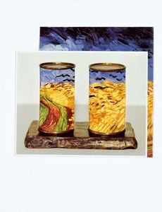 Jiri Kolar - 2 lattine con dentro Van Gogh