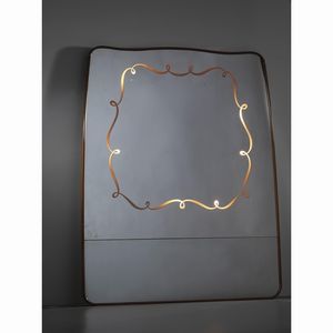 GRANDE SPECCHIERA CON DECORO RETROILLUMINATO  - Asta SPOTLIGHT DESIGN - Associazione Nazionale - Case d'Asta italiane