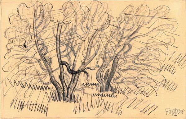 FORTUNATO DEPERO : Bosco di Serrada  - Asta Arte moderna e contemporanea  - Associazione Nazionale - Case d'Asta italiane