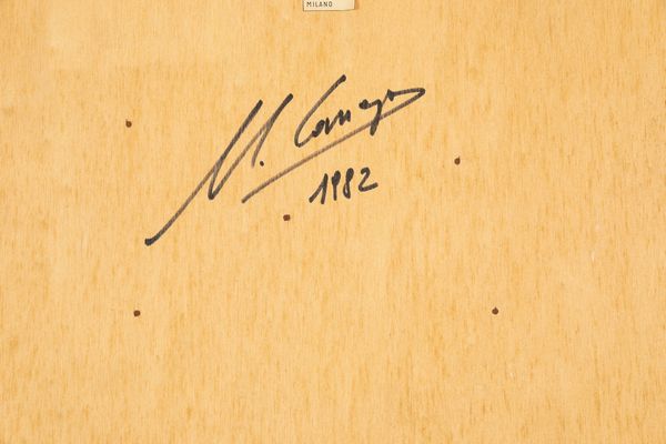 UGO CARREGA : Il corso del fiume ha dirottato il nostro antico pensiero  - Asta Arte moderna e contemporanea  - Associazione Nazionale - Case d'Asta italiane