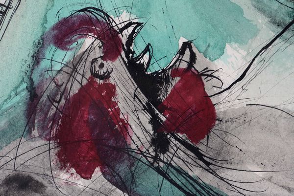 Bruno Cassinari : Senza titolo (Galli)  - Asta Arte moderna e contemporanea  - Associazione Nazionale - Case d'Asta italiane