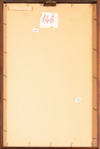 Gino Severini : Natura morta con violino e chitarra poggiata in terra  - Asta Arte moderna e contemporanea  - Associazione Nazionale - Case d'Asta italiane