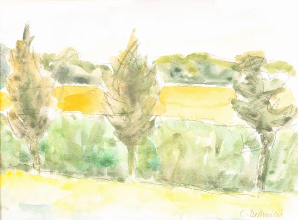 Cristoforo De Amicis : Lotto composto da due acquerelli  - Asta Arte moderna e contemporanea  - Associazione Nazionale - Case d'Asta italiane