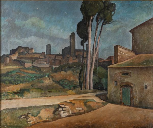 Raffaele De Grada : San Gimignano  - Asta Arte moderna e contemporanea  - Associazione Nazionale - Case d'Asta italiane