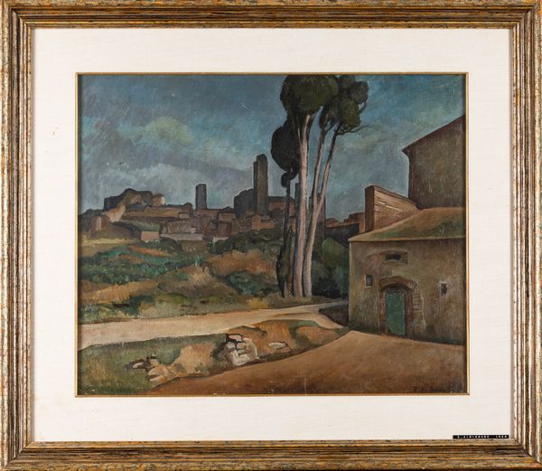 Raffaele De Grada : San Gimignano  - Asta Arte moderna e contemporanea  - Associazione Nazionale - Case d'Asta italiane