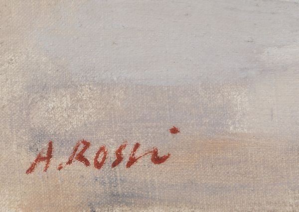 Attilio Rossi : Natura morta con melograno e castagne  - Asta Arte moderna e contemporanea  - Associazione Nazionale - Case d'Asta italiane