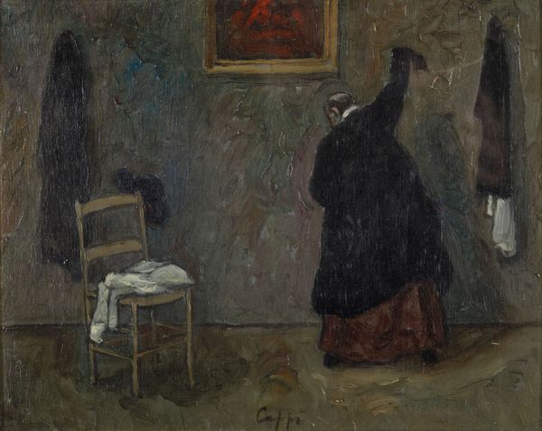 Nino Caffè : Monsignore si veste  - Asta Arte moderna e contemporanea  - Associazione Nazionale - Case d'Asta italiane