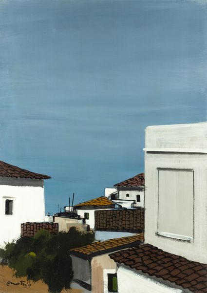 Enotrio Pugliese : Tetti a Pizzo  - Asta Arte moderna e contemporanea  - Associazione Nazionale - Case d'Asta italiane