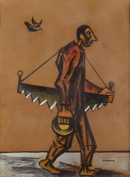 Pietro Morando : Il taglialegna  - Asta Arte moderna e contemporanea  - Associazione Nazionale - Case d'Asta italiane