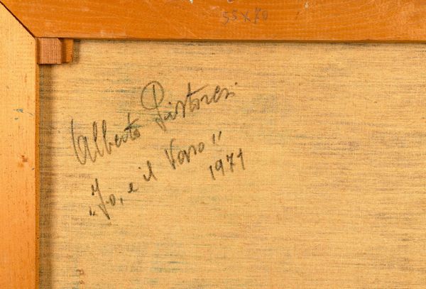 Alberto Pistoresi : Io e il vaso  - Asta Arte moderna e contemporanea  - Associazione Nazionale - Case d'Asta italiane