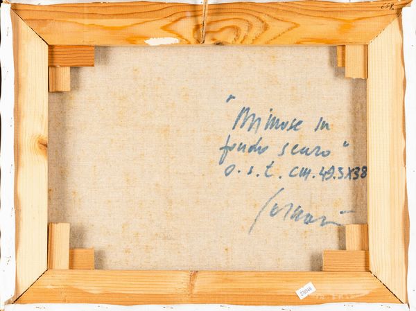 Franco Sarnari : Mimose su sfondo scuro  - Asta Arte moderna e contemporanea  - Associazione Nazionale - Case d'Asta italiane