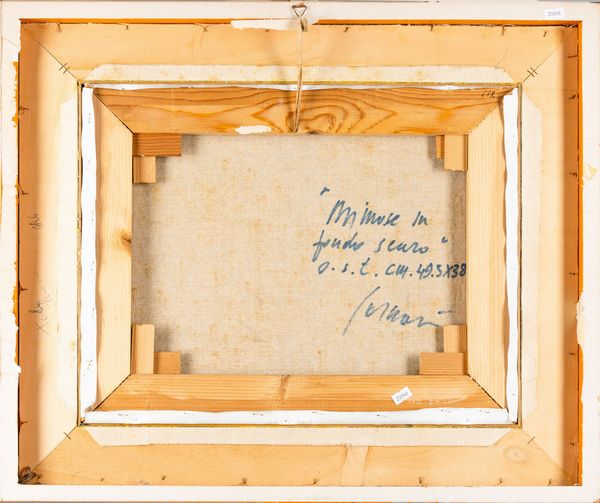 Franco Sarnari : Mimose su sfondo scuro  - Asta Arte moderna e contemporanea  - Associazione Nazionale - Case d'Asta italiane