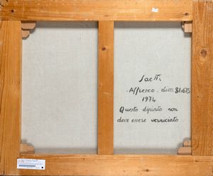 BRUNO SAETTI : Senza titolo  - Asta Arte moderna e contemporanea  - Associazione Nazionale - Case d'Asta italiane